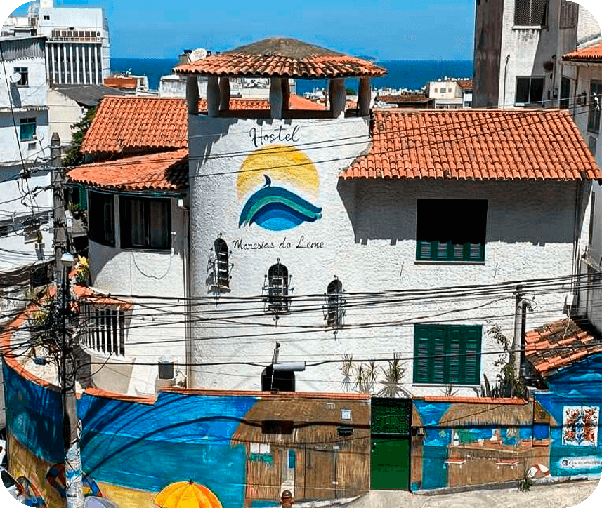 Foto do Hostel Maresias do Leme com vista para o mar