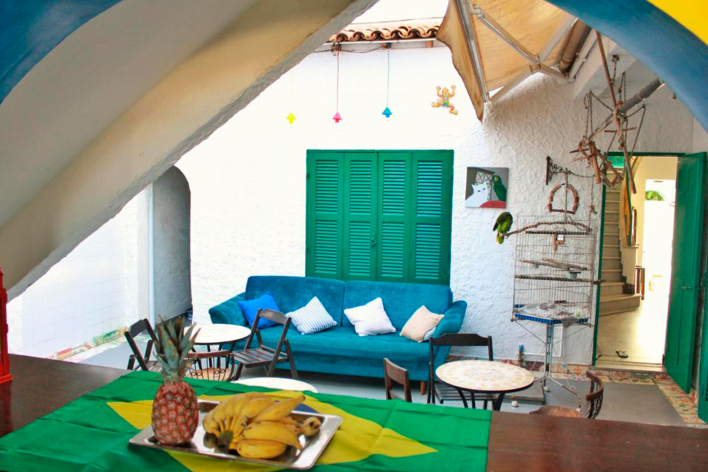 Área de convivência hostel